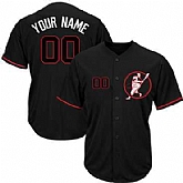 Nationals Black Customized Cool Base New Design Jersey,baseball caps,new era cap wholesale,wholesale hats